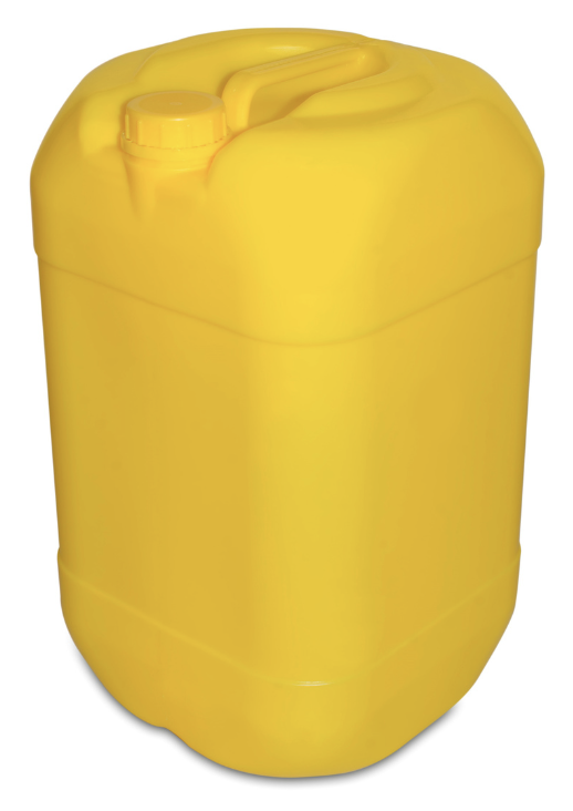 Bidón plástico T-20 de 20 litros en polietileno de alta densidad (PEAD) con tapa rosca para productos químicos e industriales.
